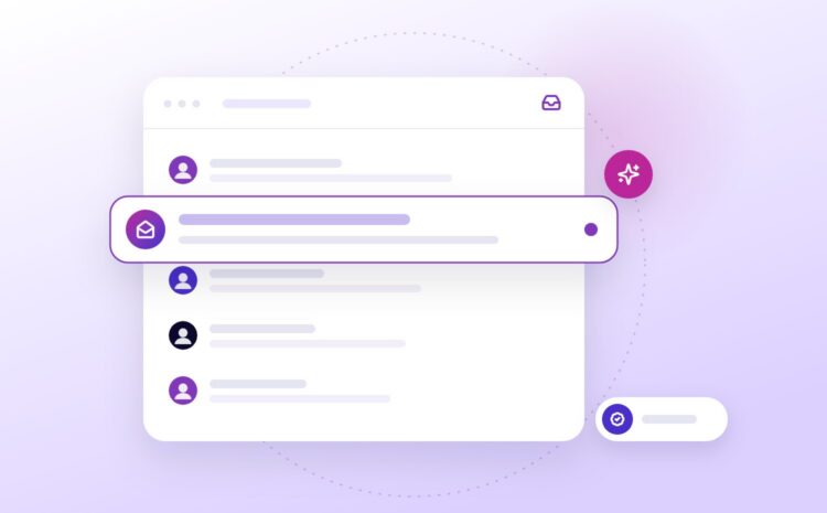 Illustration of an inbox with one email highlighted